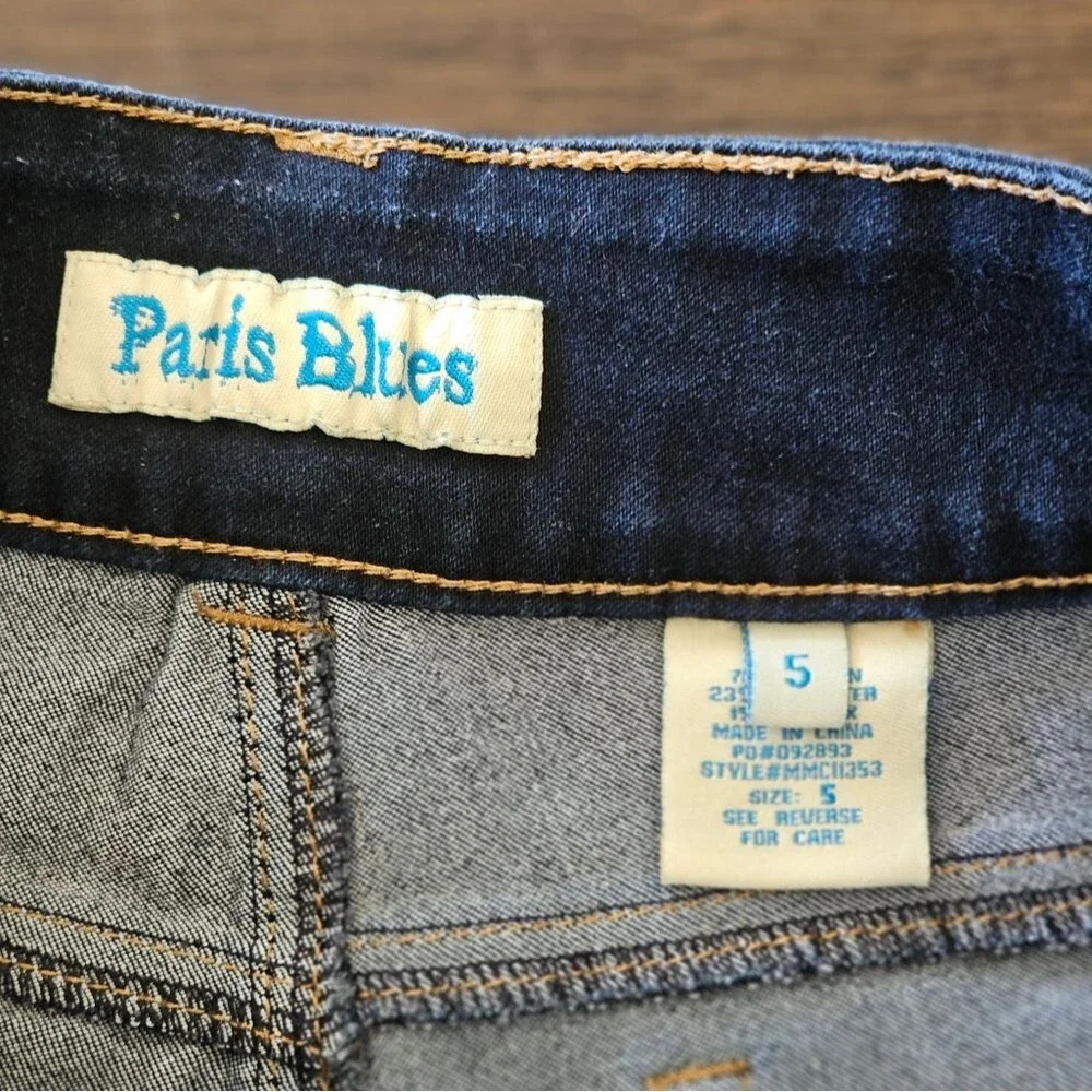 Y2K 90s Paris Blues Junior's Denim Shorts Size 5